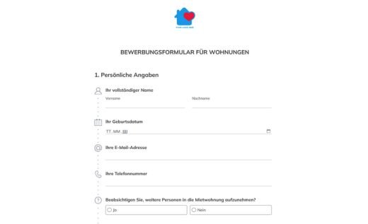 Wohnungsbewerbungsvorlage