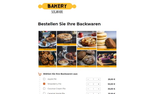 Online-Bäckerei