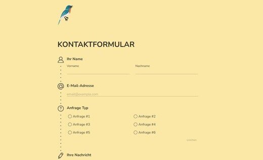 Anfrage Kontaktformular