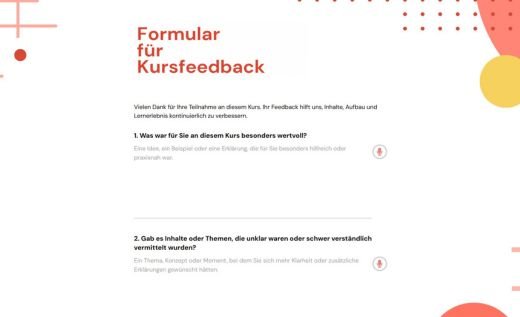 Kurs-Feedbackbogen