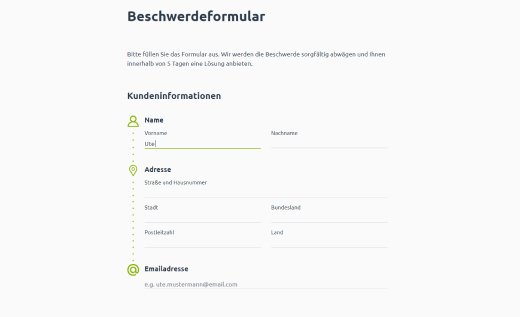 Beschwerdeformular