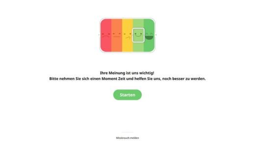 Feedbackbogen für den Einzelhandel