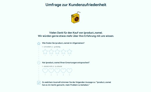 Kundenzufriedenheitsumfrage