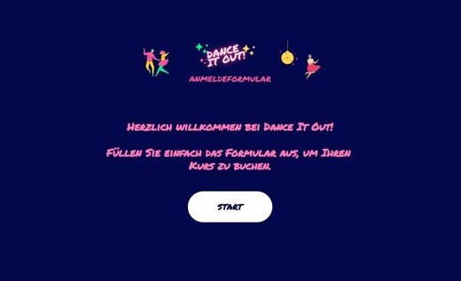 Tanzschule-Anmeldeformular