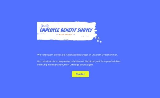 Benefits-Fragebogen für Mitarbeiter