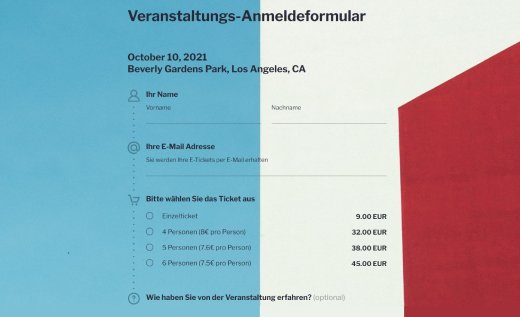 Veranstaltungsanmeldung