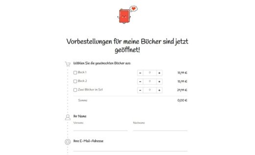 Vorbestellungsformular