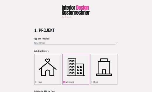Inneneinrichtung-Kostenrechner