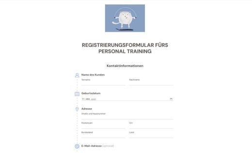 Anamnesebogen für Personal Training