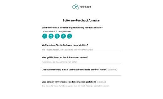 Software-Feedbackbogen