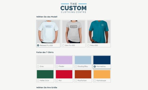 T-Shirt-Bestellformular