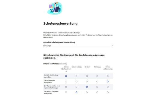 Schulungsbewertung