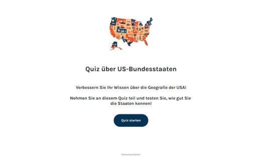 USA-Staaten-Quiz mit Timer