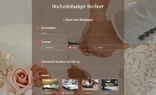 Hochzeitskosten-Rechner
