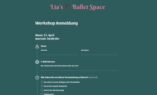 Workshop-Anmeldung