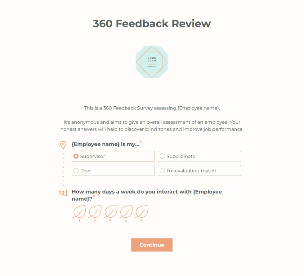 Employee — Employee feedback forms