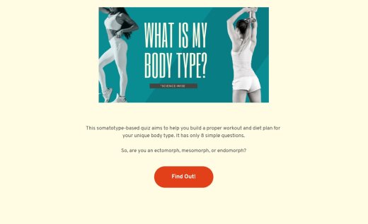 Quiz sur le type de corps