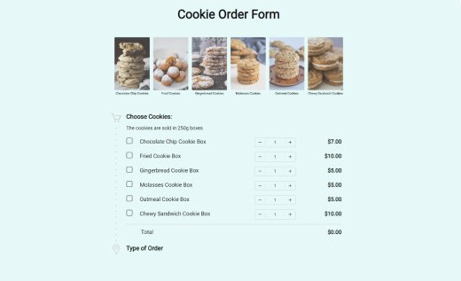 Cookie Order Form