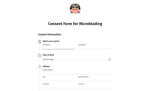 Consentement éclairé pour microblading