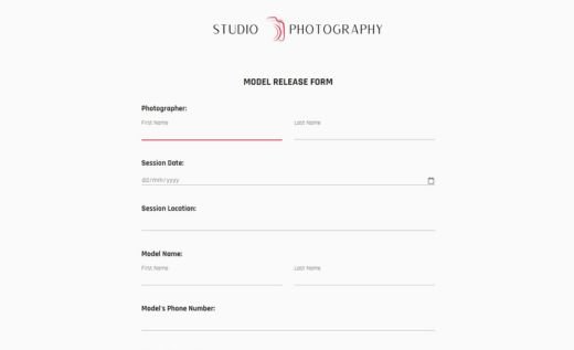 Modèle de formulaire de décharge pour les modèles