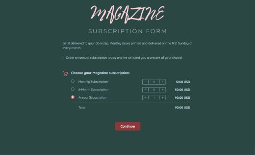 Abonnement avec options cadeaux