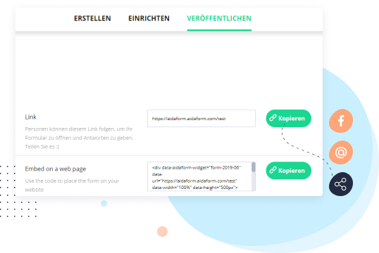 Veröffentlichen Sie Ihr Bestellformular