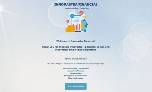 Bank Account Registration Form
