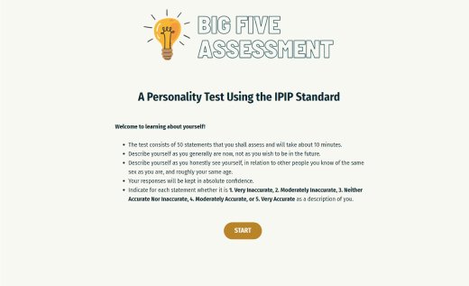 Big Five Personality Test