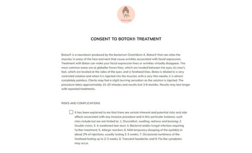 Botox Consent Form