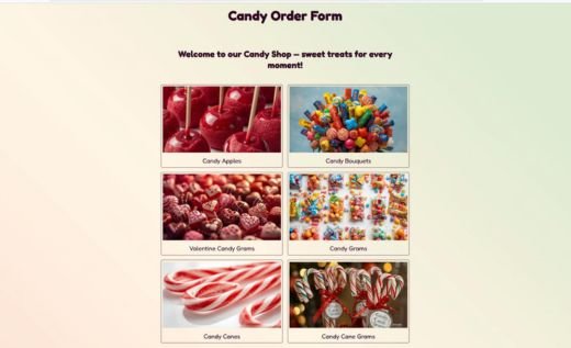Candy Order Form