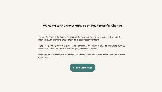 Change Readiness Assessment