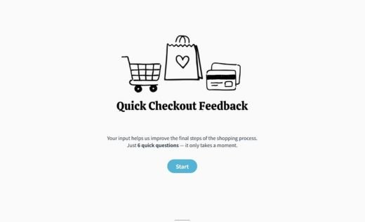 Checkout Feedback Form
