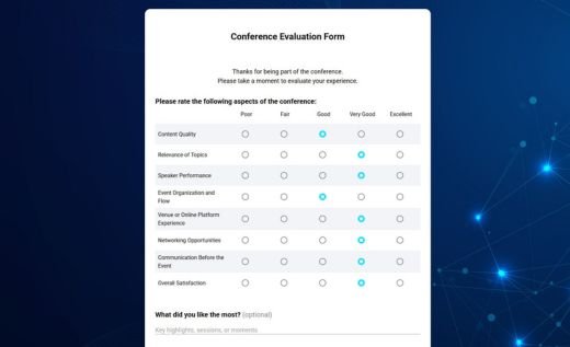 Conference Evaluation Form