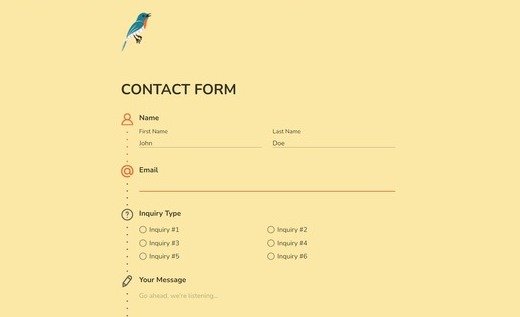 Contact Inquiry Form