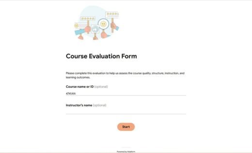 Course Evaluation Form