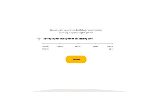 Customer Effort Score Survey