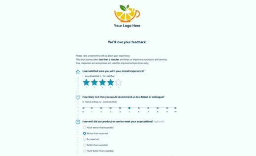 Enquête de satisfaction client