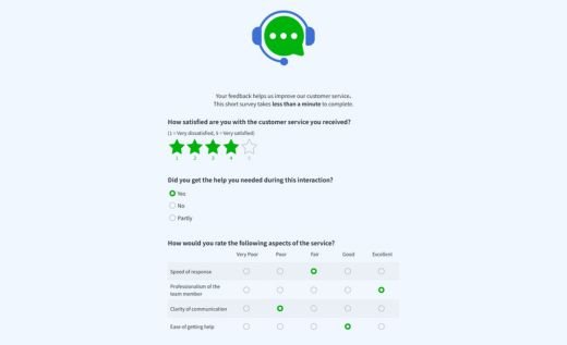 Customer Service Survey