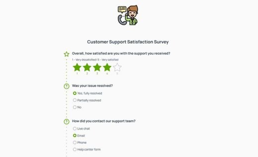 Customer Support Satisfaction Survey