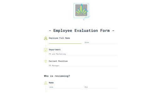 Employee Evaluation Form