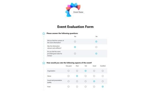 Event Evaluation Form