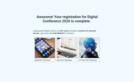 Event Registration Confirmation