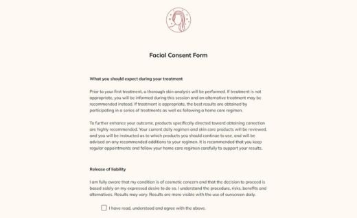 Facial Consent Form