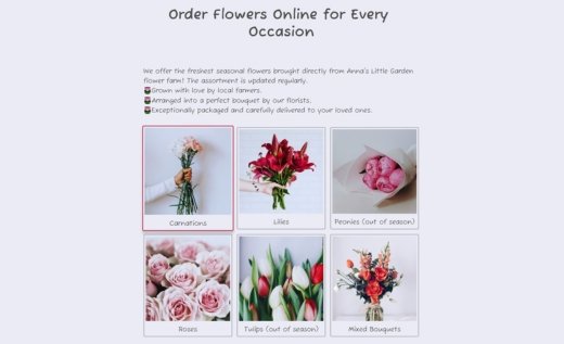 Flower Order Form