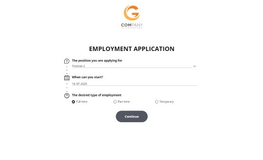 Generic Job Application Form
