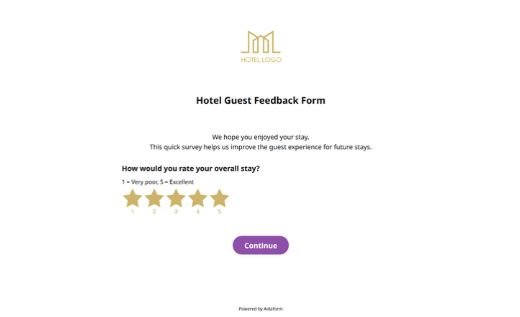Hotel Guest Feedback Form