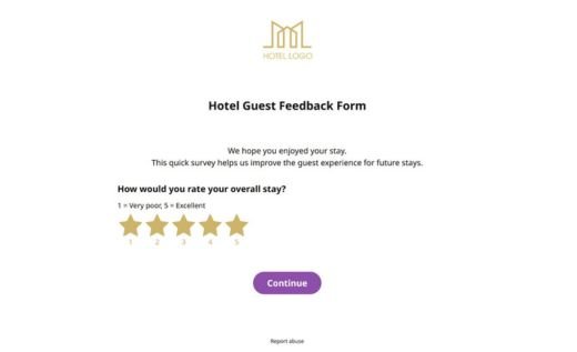 Hotel Guest Feedback Form