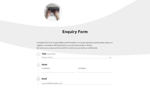Online Enquiry Form