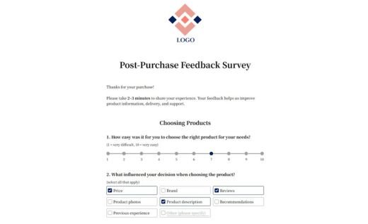 Post-Purchase Survey