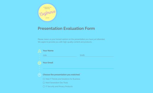 Presentation Feedback Form